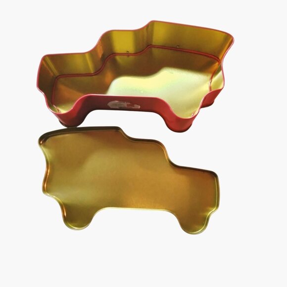 Truck Shaped Tin Container Let It Snow Winter Holiday Cookie Container Canister - Picture 5 of 10